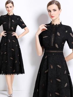 เดรสสีดำสุภาพ เรียบหรู ดูดี เหมาะกับทุกโอกาส | เดรสผู้หญิงแฟชั่นสุภาพ