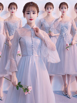 ชุดเพื่อนเจ้าสาวสีฟ้า ชุดเพื่อนเจ้าสาว ชุดไปงานแต่งงาน