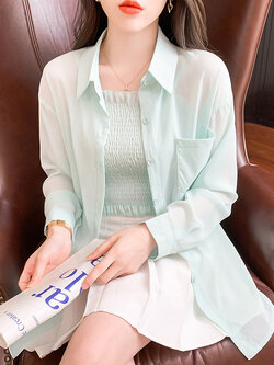 เสื้อเชิ้ตแขนยาววัยรุ่น ลายสวยๆ แบรนด์ YIL AN