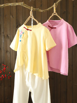 เสื้อลินิน เสื้อผ้าฝ้ายลินิน เสื้อเชิ้ตผ้าลินิน