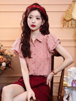 เสื้อเชิ้ตผู้หญิงใส่ทํางาน 390 บาทต่อชิ้น ฟรีค่าจัดส่ง