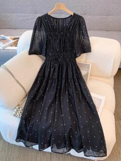 เดรสสีดำสุภาพ เรียบหรู ดูดี เหมาะกับทุกโอกาส | เดรสผู้หญิงแฟชั่นสุภาพ