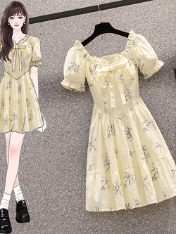 เดรสแขนสั้น มีไซส์ L-4XLอก 38-47 นิ้ว ใส่ได้ทั้งสาวหุ่นดีน่ารักจนถึงสาวอวบพลัสไซส์ จัดส่งฟรี! ทักแชทสั่งซื้อ