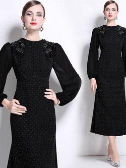 เดรสสีดำสุภาพ เรียบหรู ดูดี เหมาะกับทุกโอกาส | เดรสผู้หญิงแฟชั่นสุภาพ