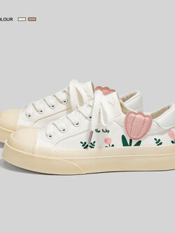 รองเท้าผ้าใบ ผู้หญิง รองเท้าผ้าใบวัยรุ่น แบรนด์ RENBEN