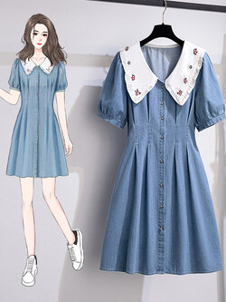 ชุดเดรสคนอ้วนวัยรุ่น เดรสสาวอวบ เดรสคนอ้วน BY PLUS SIZE Girl