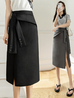 กระโปรงยาว กระโปรงยาวทรงเอ กระโปรงทำงาน