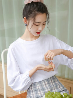 เสื้อผ้าวัยรุ่นเกาหลี เสื้อยืดวัยรุ่นผู้หญิง มีขนาด S M L XL