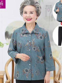 เสื้อคุณยาย เสื้อผู้วัยอายุ60-70ปี มีขนาด L-4XL(อกประมาณ35-45นิ้ว)