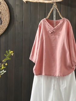 เสื้อผ้าฝ้าย ผ้าลินิน มีขนาดไซส์เดียว อกประมาณ100ซม.หรือประมาณ 40นิ้วขึ้นไป