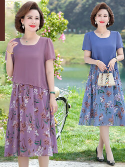 เดรสวัยผู้ใหญ่40-60ปี เดรสคุณแม่ ชุดเดรสทำงานวัยผู้ใหญ่ แบรนด์ MAMA DRESS