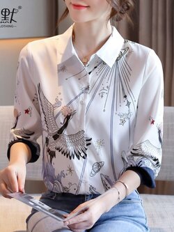 เสื้อเชิ้ตแฟชั่น เสื้อเชิ้ตชีฟอง เสื้อเชิ้ตลูกไม้ เสื้อเชิ้ตลายสวยๆ By Alier Chiffon blouse