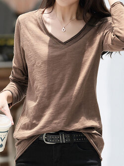 เสื้อยืดแขนยาวแฟชั่น เสื้อยืด T-shirt แขนยาว