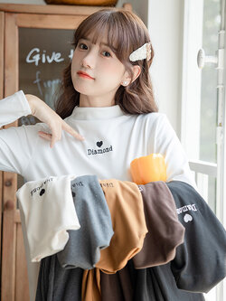 เสื้อผ้าวัยรุ่นเกาหลี เสื้อยืดวัยรุ่นผู้หญิง มีขนาด S M L XL