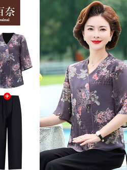 เสื้อผ้าคุณแม่วัย 60 เสื้อคนแก่ผู้หญิงวัย60