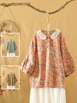 เสื้อลินิน เสื้อผ้าฝ้ายลินิน เสื้อเชิ้ตผ้าลินิน