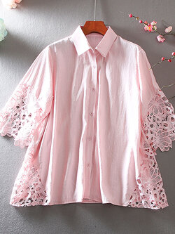 เสื้อลินิน เสื้อผ้าฝ้ายลินิน เสื้อเชิ้ตผ้าลินิน ปักลายสวยๆด้วยด้าย สไตล์VINTAGE