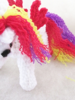 ม้าโพนี่ถัก pony amigurumi crochet ขาว