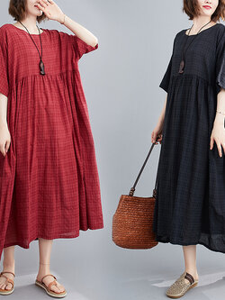 เสื้อผ้าฝ้ายสไตล์วินเทจ ใส่ตั้งแต่สาวผอม-สาวอวบ น้ำหนักตัว50-90 กิโลกรัม Meimei plus size