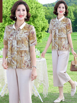 เสื้อผ้าคุณแม่วัย 60 เสื้อคนแก่ผู้หญิงวัย60