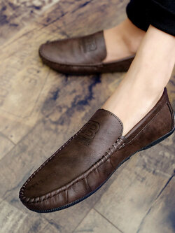 รองเท้าหนังผู้ชาย มีไซส์39-44 รองเท้าโลฟเฟอร์ชาย Slip-On Shoes