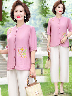 เสื้อผ้าคุณแม่วัย 60 เสื้อคนแก่ผู้หญิงวัย60