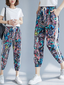 กางเกงผ้าลินิน กางเกงขายาว กางเกงผ้าลินินญี่ปุ่น กางเกงผ้าลินิน เอว ยางยืด By LZcotton and linen