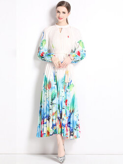 ชุดเดรสยาวสวยๆ ชุดเดรสยาวใส่สบาย ใส่ทำงาน