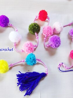 Bancrochet ม่านประตูโครเชต์ มู่ลี่ฉากกันห้อง crochet door hanging หลากสี 160 cm