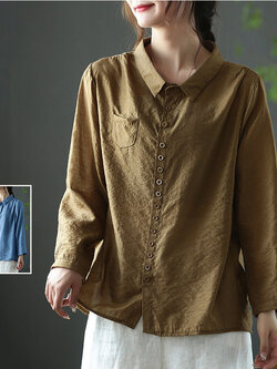 เสื้อลินิน เสื้อผ้าฝ้ายลินิน เสื้อเชิ้ตผ้าลินิน