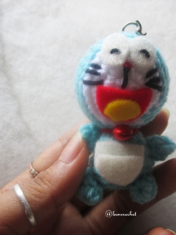 พวงกุญแจโดเรม่อนถัก doraemon amigurumi crochet