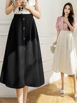 กระโปรงยาว กระโปรงยาวทรงเอ กระโปรงทำงาน