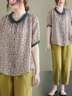 เสื้อลินิน เสื้อผ้าฝ้ายลินิน เสื้อเชิ้ตผ้าลินิน