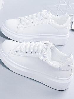 รองเท้าผ้าใบสีขาว รองเท้าผ้าใบวัยรุ่นสีขาว แบรนด์ RENBEN