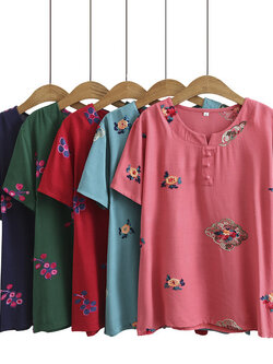 เสื้อลินินสไตล์ผู้ใหญ่ เสื้อคุณแม่ เสื้อผู้ใหญ่ แบรนด์ LININ