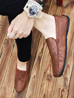 รองเท้าหนังผู้ชาย มีไซส์39-44 รองเท้าโลฟเฟอร์ชาย Slip-On Shoes