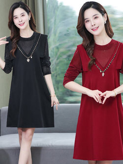 เดรสวัยผู้ใหญ่40-60ปี เดรสคุณแม่ ชุดเดรสทำงานวัยผู้ใหญ่ แบรนด์ MAMA DRESS