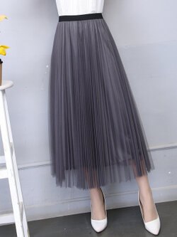 กระโปรงเอวยืด มีไซส์เดียวรอบเอว 64-80 ซม.เหมาะสำหรับผู้สวมน้ำหนักตัว40-60กิโลกรัม