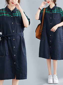 เสื้อผ้าฝ้าย เสื้อผ้าลินิน สไตล์ฤดูร้อน BY Lian Zhi Cotton and linen art สไตล์VINTAGE มีขนาดไซส์อกประมาณ 35-40 นิ้ว