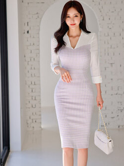 ชุดเดรสยาวสวยๆ ชุดเดรสยาวใส่สบาย ใส่ทำงาน