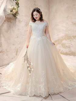 ชุดแต่งงานคนอ้วน ชุดเจ้าสาวไซส์ใหญ่ ชุดเจ้าสาวอ้วน ชุดเจ้าสาวอวบ