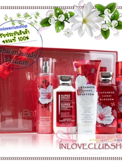 Bath & Body Works / Gift Box 5 item (Japanese Cherry Blossom) *ขายดี