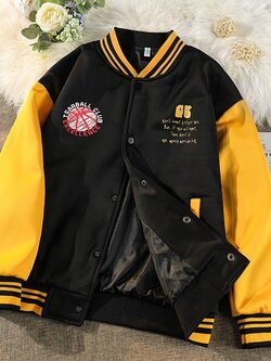 เสื้อแจ็คเก็ตเบสบอล เสื้อคลุม เสื้อแขนยาวสไตล์เกาหลี