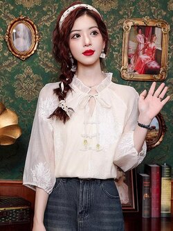 เสื้อเชิ้ตผู้หญิงใส่ทํางาน 390 บาทต่อชิ้น ฟรีค่าจัดส่ง