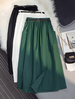 กระโปรงยาว กระโปรงยาวทรงเอ กระโปรงทำงาน