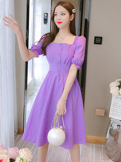 ชุดเดรสสั้น ชุดเดรสสั้นลายดอก ชุดเดรสสั้นวัยรุ่น By Meiyi women's clothing