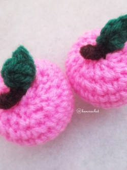 แอปเปิ้ลถักโครเชต์ apple fruit crochet
