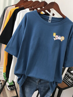 เสื้อยืดคอตตอน สกรีนลายน่ารัก มีหลากหลายสี ส่งฟรีทั่วไทย BY JIMIAO