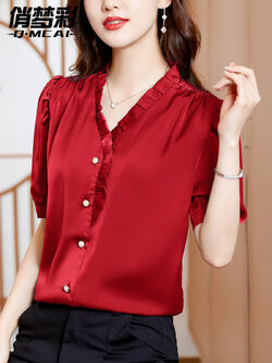 เสื้อชีฟอง เสื้อแฟชั่นสุภาพสตรีวัยผู้ใหญ่ มีไซต์ อก34นิ้ว-43นิ้ว