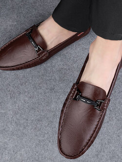 รองเท้าหนังผู้ชาย มีไซส์39-44 รองเท้าโลฟเฟอร์ชาย Slip-On Shoes